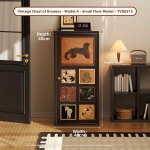 MR ART | Vintage Slim Iron Storage Cabinet