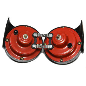 RYSJM | 2PCS Car Air Horn Snail Super Loud Train Horns Automotive Loudspeaker Electronic Horn Adapter(option) For Car Truck Motorcycle