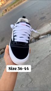 Sepatu Sneakers Vans Knu Hitam Putih Pria dan Wanita Grade A BNIB TRENDY 2025