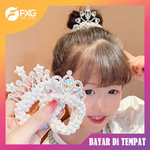 FXG - iKat Rambut Mutiara Hiasan Mahkota Princess Anak Dewasa Fashion Pita Wanita Korea ACC30