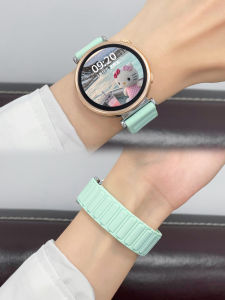 Uhada Huawei GT6 สายนาฬิกาผ้าคล้องแบบใหม่สำหรับผู้ชายและผู้หญิง สายยางสำหรับรองรับ GT5 GT4 GT3 สายนาฬิกาแบบอัจฉริยะ สายนาฬิกาแบบมีโครงสร้าง