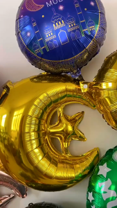 Raya Decoration Eid Mubarak Balloon Background Ramadan Decoration Hari Raya Decoration 2026 Ramadan Kareem Balloons
