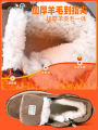 Thick Winter Wool Cashmere Snow Boots for Men and Women Casual Style Waterproof and Warm Ideal for Outdoor Activities. 