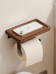 Bathroom Toilet Paper Holder Shelf Toilet Paper Box Paper Towel Rack Home Bathroom Handwashing Roll Paper Holder Aluminum Alloy