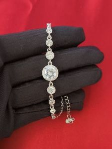 Diamcity (Free Gra Certificate) Gelang Moissanite 2 Karat Hadiah Hari Valentine