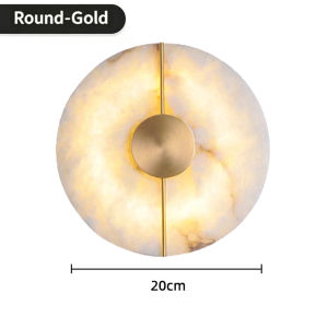 Modern Luxury Creative LED Wall Light Marble Wall Sconce for Bedroom Bedside Living Room Aisle Indoor Decor Lighting
