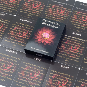 54 Oracle Card Deck for Confession Messages Love Message Prophecy Keywords Divination Board Game 10.3*7.3cm