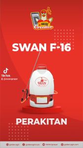Sprayer Elektrik Swan  f -16 16 liter/Alat semprot Swan f 16/Sprayer elektrik Swan f 16/Tangki sprayer Swan f 16/Semprotan Swan f 16/Sprayer Swan F 16