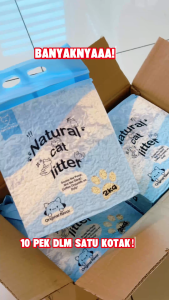 Pets Fast Clumping Tofu cat litter | mixed cat litter | Cat Sand Toilet Kucing 2KG