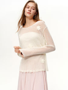 DUSHU | 3D Flower Design Knitwear