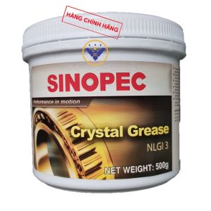 Mỡ bò bôi trơn chịu nhiệt Sinopec Crystal / FPL Grease NLGI 3 - hộp 500g