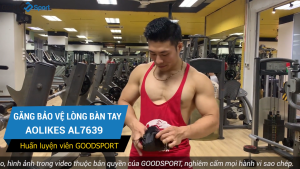 Găng tay tập gym AOLIKES 7639 hở mu bảo vệ lòng bàn tay sport wrist band