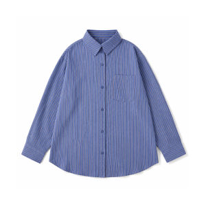 CHANT2nd | Leisure Business Slim Blue Stripe Womens Shirt