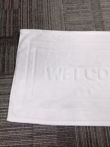 [(10PCS)]พรมเช็ดเท้า ผ้าฝ้าย100% ผ้าเช็ดเท้าโรงแรม Welcome พรมเช็ดเท้า ห้องน้ำ สินค้าคุณภาพราคาพิเศษ