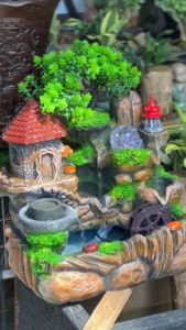 Feng Shui Water Fountain Table Top Decoration 风水盆 流水盆