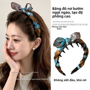 Kẹp Tóc Hoa Văn Độc Đáo Đối Chiếu Màu Cho Khuôn Mặt Nhỏ Gọn