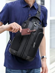 BOLONI Men Chest Bag Men Oxford Cloth Ballistic Nylon Single-Shoulder Bag Men Mens Fashion Bags Fashion Casual