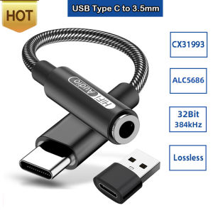 ALC5686 CX31993 HiFi DAC USB Type C To 3.5mm AUX Digital Audio Cable DAC For iPhone 16 Samsung Android Type C Headphones Adapter