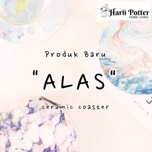 Alas Cawan Lapik Cawan Ceramic Coaster Absorb Water Absorbent Premium Serap Air Pelapik Seramik Premium Coaster Set
