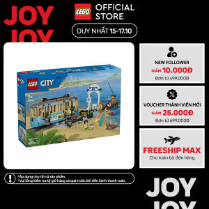 LEGO CITY 60506 Đồ Chơi Lắp Ráp Xe Điện Ven Biển Cổ Điển (693 chi tiết)