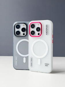 เคสโทรศัพท์มือถือแบบซิมมั่นคงพร้อมการชาร์จไร้สายแบบแม่เหล็กสำหรับ Apple 17 pro Max iPhone 16 ด้านด้านล่างแบบด้านป้องกันการตกหล่น