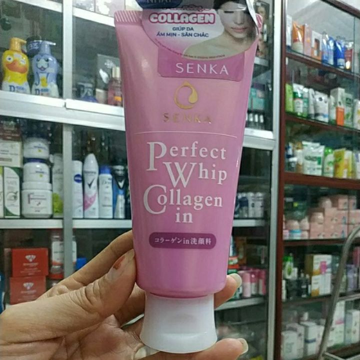 [HCM]SỮA RỬA MẶT COLLAGEN SENKA 120G_GIÚP ẨM MỊN VÀ SĂN CHẮC DACHÍNH ...