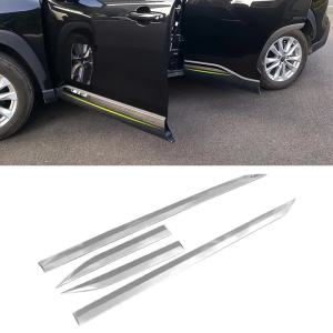 For Toyota Corolla Cross XG10 2021 2022 2023 2024 2025 Hybrid Stainless Car Side Skirt Cover Side Body Door Trim Strip Stickers