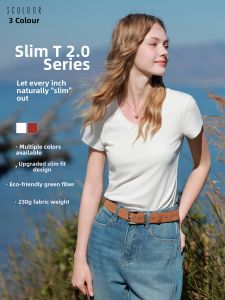 3COLOUR·S | Body Shaping T Shirt Short Sleeve U-Neck