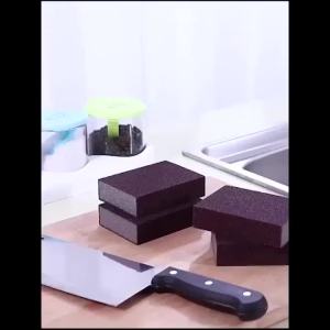 6 Miếng Bọt Biển Kim Cương Magic Erasers Bộ Dụng Cụ Nhà Bếp Carborundum Để Loại Bỏ Rỉ Sét - Bàn Chải Làm Sạch Cho Bát Đĩa