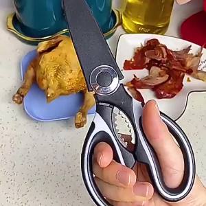 กรรไกรครัว ตัดไก่ ขอดเกล็ดปลา อเนกประสงค์ เหล็กสแตนเลส คม