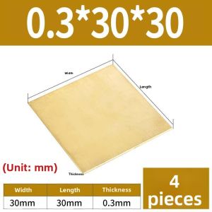 Custom Cutting DIY Brass Plate 0.5mm