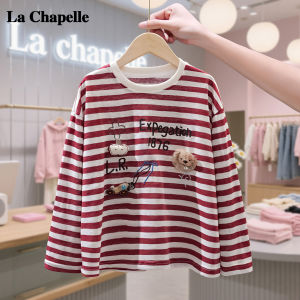 La Chapelle | Áo Thun Dài Tay Sọc Đỏ Cho Bé Mùa Thu