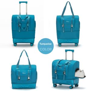 QIANRENSHI | Wheeled Luggage with Telescopic Handle Removable Foldable Large Capacity