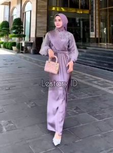 Gamis Amara Widbatik Baju Muslimah Termurah / Dress Adeva Terbaru 2023