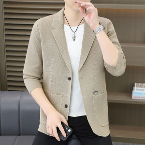 Fashionable High-end Solid Color Knit Sweater Coat