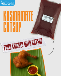 Kusinamate Catsup Sauce 1.5kg - Thick dark red liquid - Suitable for cooking and seasoning.