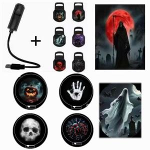 Hot USB Projector Light Halloween Lamp Christmas Holiday Night Light RotatableScenes Projector For Wall Ceiling Decor Lighting