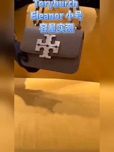 Leather single-shoulder crossbody handbag with crocodile pattern small square shape gold brick style fashionable TB womens bag