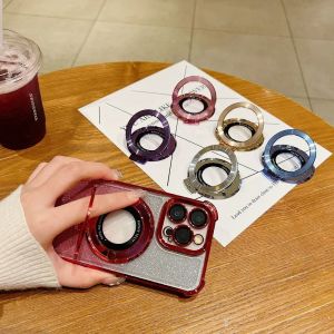 ที่ยึดโทรศัพท์แบบแม่เหล็กติดด้านหลัง ถอดออกได้ ใช้เป็นขาตั้งได้ สำหรับ iPhone 16 15 Huawei Xiaomi 15