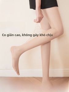 Tất nữ MiiOW làm bằng vải lụa chống móc họa tiết mỏng mặc vào mùa hè