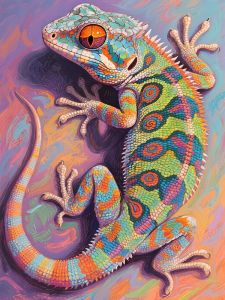 EverShine DIY Diamond Painting Lizard 5D Full Square Round Drill Embroidery Chameleon Mosaic Animal Wall Decorations Living Room