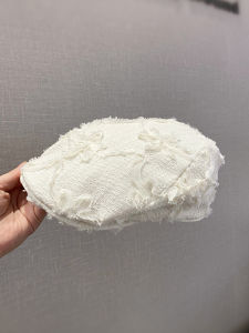 Retro Floral Womens Beret Hat Small Duckbill Cap Trendy Korean Artistic Versatile Painters Cap Casual Style Streetwear