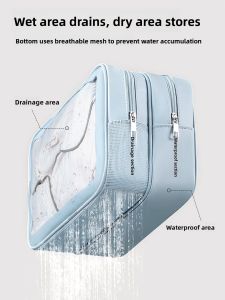 TUROU | Waterproof Wet-Dry Separation Toiletry Bag Portable Set