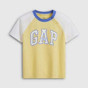 Gap | Children Short Sleeve Tshirt Cotton Logo Print Raglan