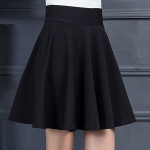 plus Size A-Line Mini Skirt High Waist Flared Skirt Womens Style Polyester Cotton Blend Short Skirts Spring Fashion