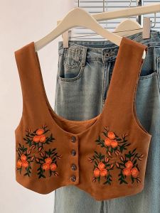 AIYITI | Vintage Embroidery Womens Vest