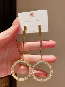 Elegant Large Geometric Hoop Earrings Womens Vintage Exaggerated 18K Gold Plated round Ring Studs Fashion Jewelry Accessories