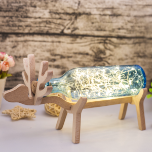 Handmade Glass Deer Lamp USB Night Light LED Lamp Birthday Gift for Boys And Girls Couples Christmas Day Gift Qixi Festival