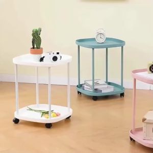 YiFeng ชั้นวาง ชั้นวางของมีล้อ โต๊ะกาแฟ ชั้นวางพลาสติก รุ่น 1707-919