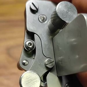 1Pcs Nattools Belt Cutter New DIY Manually Adjustable Leather Slips Metal Belt Knife Mechanical Roller Slip Cutter Leather Goods